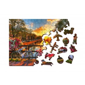 Puzzle Wooden City Bikes Amsterdam Wooden City - 1