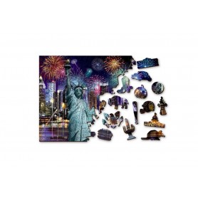 Puzzle Wooden City New York de nuit Wooden City - 1