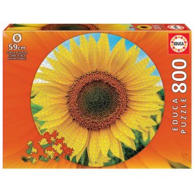 Puzzle Educa Tournesol rond 800 pièces Puzzles Educa - 1
