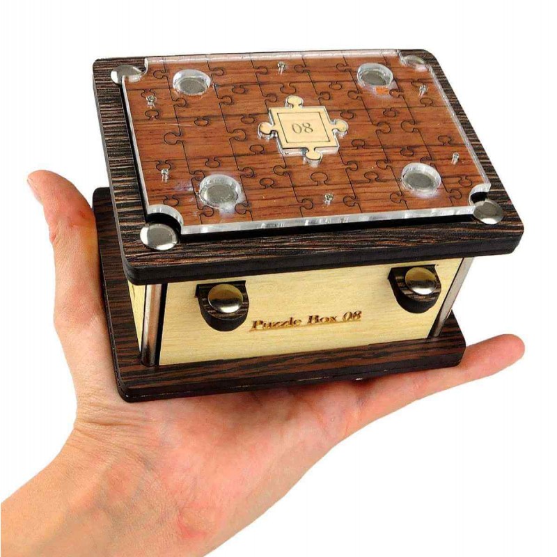 Boîte secrète en bois Professeur Puzzle Puzzle The case of the treasury