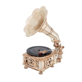 Robotime Version électrique classique du Gramophone DIY Robotime - 1