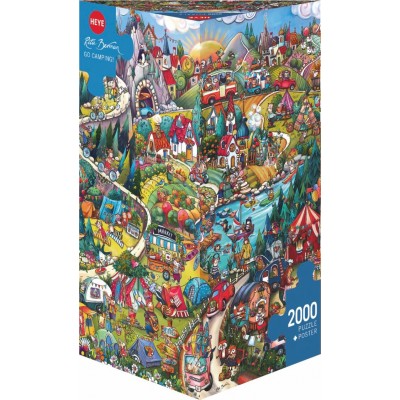 Puzzle Heye Go camping ! de 2000 pièces Heye - 1