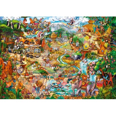 Puzzle Heye Safari exotique 2000 pièces Heye - 1