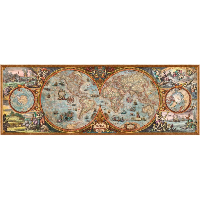 carte panoramique de l'hémisphère Puzzle Heye 6000 pièces
