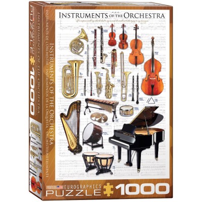 Puzzle Eurographics Instrumentos de Orquesta de 1000 Piezas
