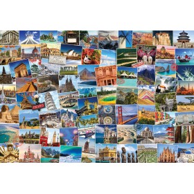 Puzzle Eurographics Trotamundos El Mundo de 2000 Piezas Eurographics - 1