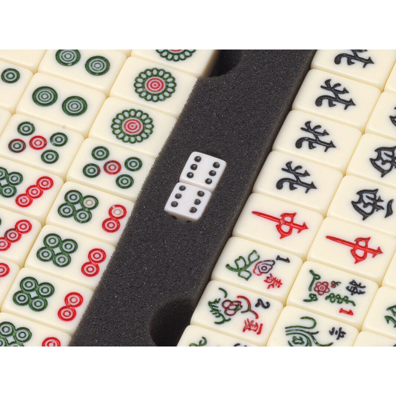 Grand jeu de Mah-Jong dans un coffret en bois de luxe 40 x - Catawiki