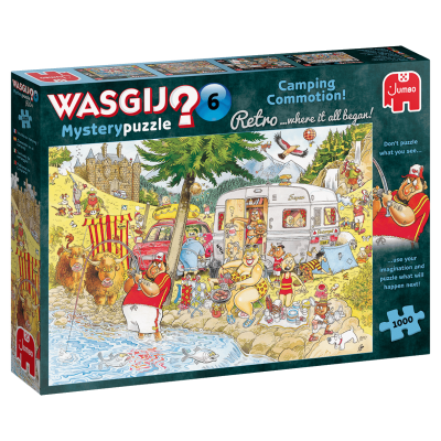 Puzzle Jumbo Wasgij Mystery 6 Commotion au camping 1000 Pièces Jumbo - 1