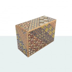 Boîte Puzzle Japonaise Yosegi 4 Sun 14 Étapes Oka Craft - 1