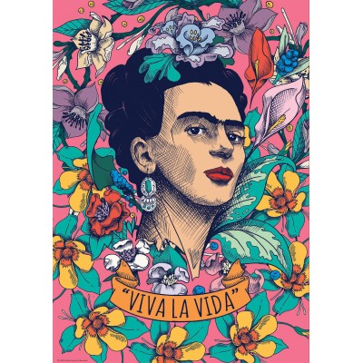 Puzzle Educa Viva la Vida, Frida Kahlo 500 Pièces Puzzles Educa - 2