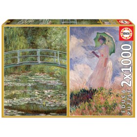Puzzle Educa Collection Monet de 2 x 1000 pièces Puzzles Educa - 1