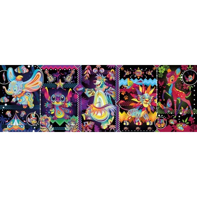 Puzzle Clementoni Panorama des animaux colorés de Disney 1000 pièces Clementoni - 1
