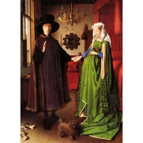 Puzzle Clementoni Portrait de Giovanni Arnolfini et de sa femme de 1000 pièces Clementoni - 1