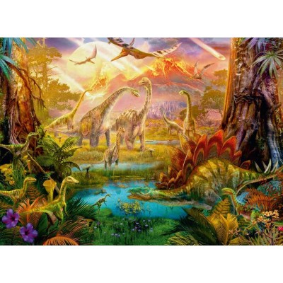 Puzzle Ravensburger Terre des dinosaures de 500 pièces Ravensburger - 1