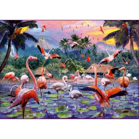 Puzzle Ravensburger Flamants de 1000 pièces Ravensburger - 1