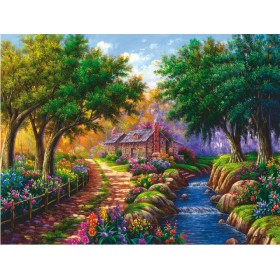 Puzzle Ravensburger Chalet de rivière de 1500 pièces Ravensburger - 1