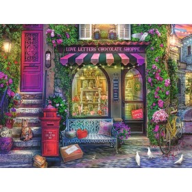 Puzzle Ravensburger Lettres d'amour et chocolat 1500 pièces Ravensburger - 1
