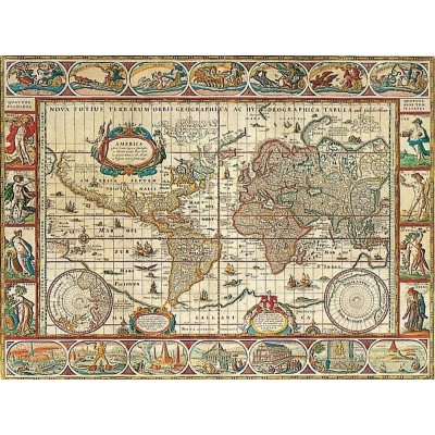 Puzzle Ravensburger Carte du monde 1650 de 2000 pièces Ravensburger - 1