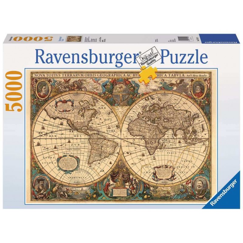 Puzzle Escape Ravensburger Carte du Vieux Monde 5000 pièces