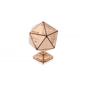 Globe Icosahedron - Eco Wood Art Eco Wood Art - 1