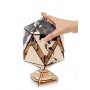 Globe Icosahedron - Eco Wood Art
