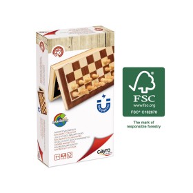 Échecs magnétiques en bois Cayro - 1