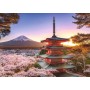 Puzzle Ravensburger Fleurs de cerisier du Mont Fuji 1000 pièces Ravensburger - 1