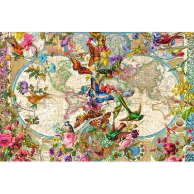 Puzzle Ravensburger Carte mondiale de la flore et de la faune 3000 pièces Ravensburger - 1