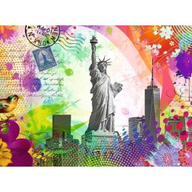 Puzzle Ravensburger Carte postale de New York de 500 pièces Ravensburger - 1