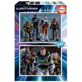 Puzzle Educa Lightyear 2X100 pièces Puzzles Educa - 1