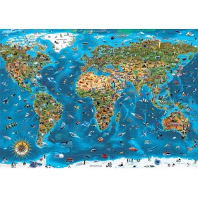 Puzzle Educa Merveilles du monde en 1000 pièces Puzzles Educa - 1
