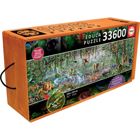 Puzzle Educa La vie sauvage de la jungle 33600 pièces Puzzles Educa - 1