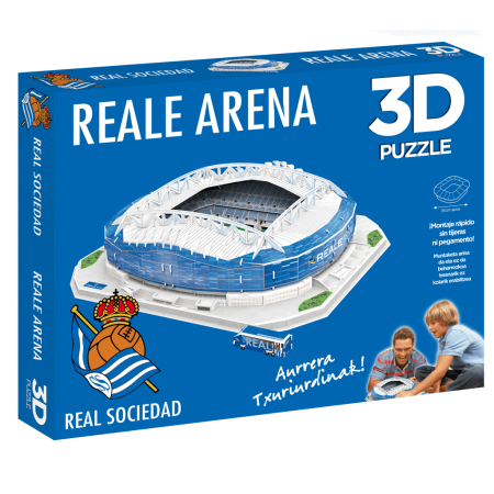 Puzzle 3D Reale Seguros Arena Real Sociedad stade lumineux
