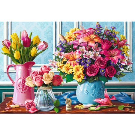 Puzzle Trefl Fleurs dans des vases de 1500 pièces 