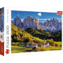 Puzzle Trefl Vallée de Val di Funes, Dolomites, Italie de 1500 pièces Puzzles Trefl - 2