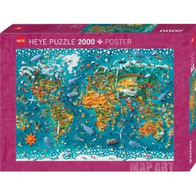 Puzzle Heye Monde miniature de 2000 pièces Heye - 1