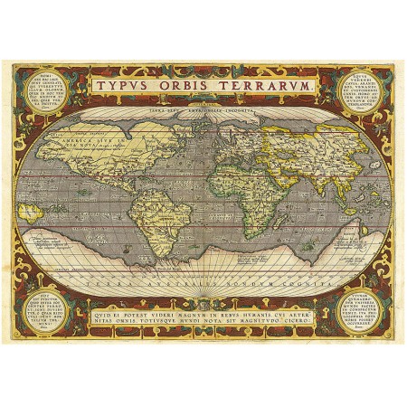 Educa Puzzle Carte du monde antique 2000 pièces Puzzles Educa - 1