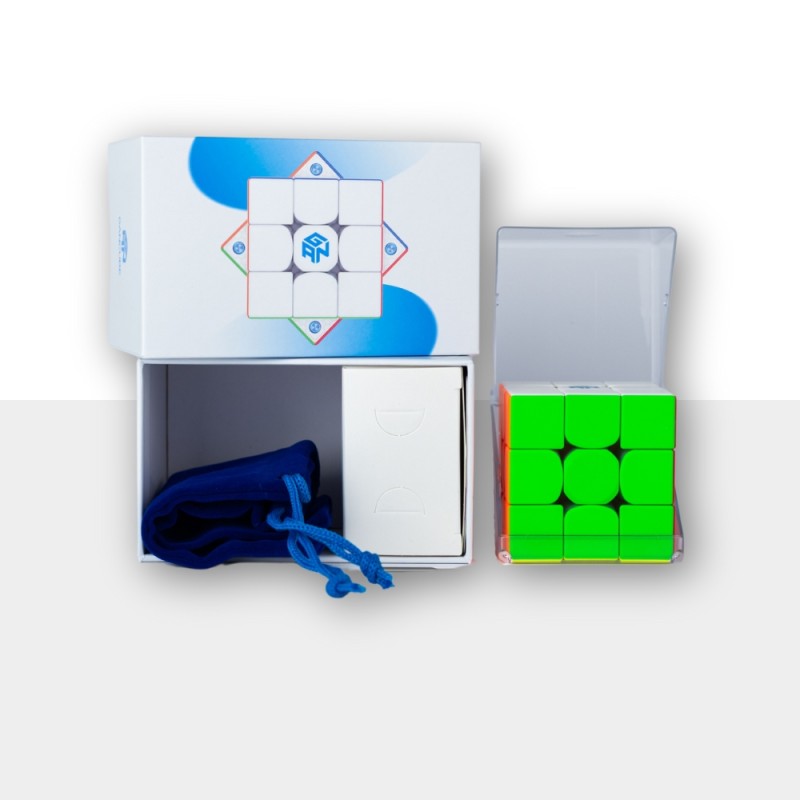 GAN356 Maglev Speed Cube 3x3 2024 – Magnétique + Maglev, Frosted, 36 Ajustements, Ultra Rapide