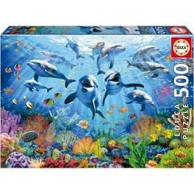 Puzzles Educa Dragon Ball - 2 Puzzles De 500 Pièces, 34x48 Cm, à Partir De 11 Ans
