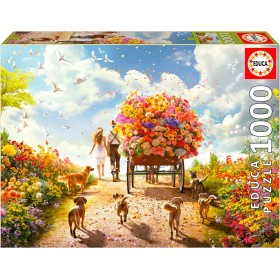 Educa Casse-tête pour chariot à fleurs 1000 pièces Puzzles Educa - 1