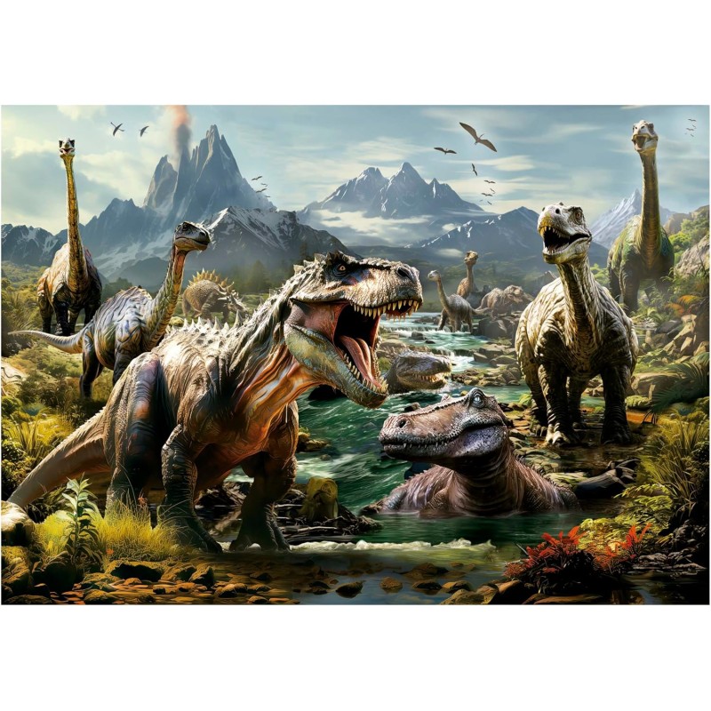 🦖 Puzzle Dinosaure 1000 Pièces - Jurassic Adventure - Kubekings