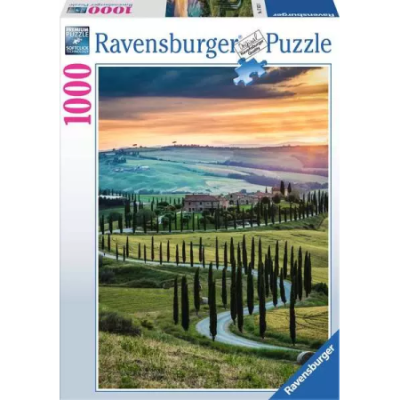 Puzzle Ravensburger Vallée de l'Orcia, Toscane de 1000 Pièces Ravensburger - 1
