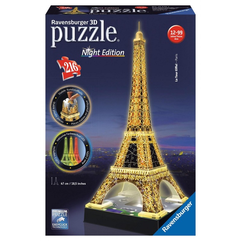 Puzzle 3D - Tour Eiffel Ravensburger pas cher - Puzzle 3D - Achat moins cher