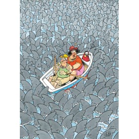Puzzle Jumbo Requin-Manie de 500 Pièces Jumbo - 1