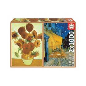 Educa Tournesols et café Terrasse Puzzle 1000 pièces - 1