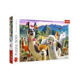 Puzzle Trefl Llamas dans les Montagnes de 500 pièces - Puzzles Trefl