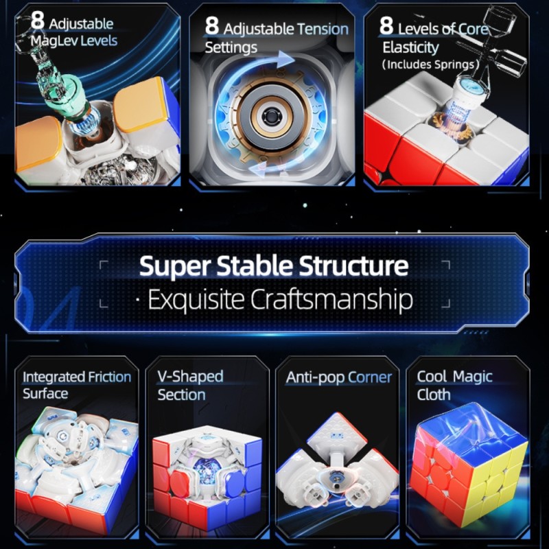 MoYu Super WeiLong V2 3x3 Version 20 Ball Core UV MagLev (2025) - Cube