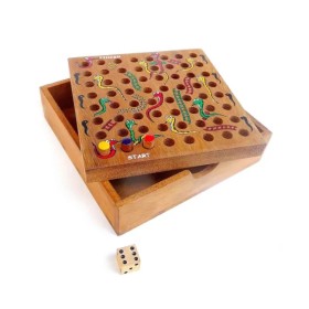 Serpents et Échelles en Bois - 1