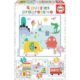 Puzzle Educa Lemon Ribbon Progressif 12+16+20+25 Pièces Puzzles Educa - 1