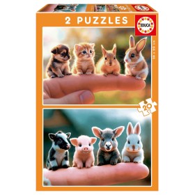 Puzzle Educa Bébés Animaux de 2 x 20 Pièces Puzzles Educa - 1